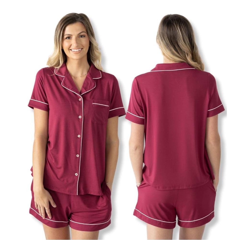 Kindred Bravely Women's Burgundy Pajama Set